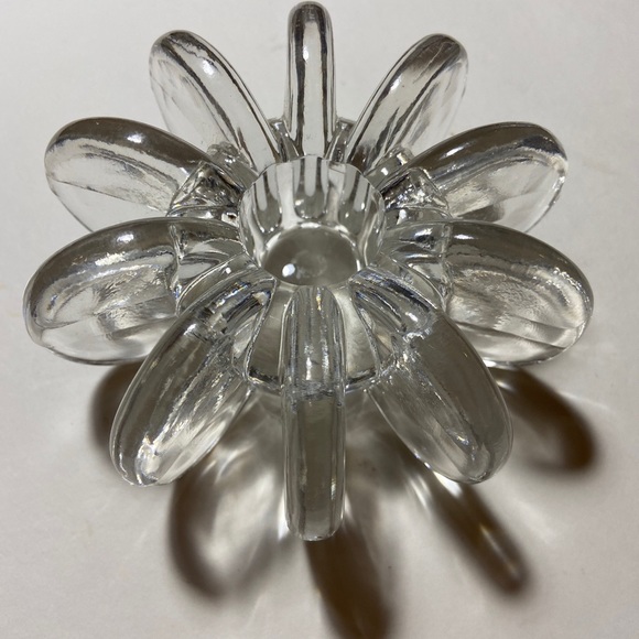 Rosenthal Accents Vintage Crystal Taper Candle Holder By Rosenthal Studioline Sunburst Shape